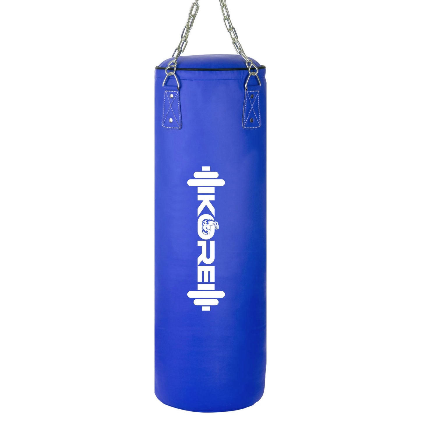 KORE Unfilled Heavy Punching Bag PU/SRF Material Boxing MMA Sparring Punching Training Kickboxing Muay Thai with Rust Proof Stainless Steel Hanging Chain