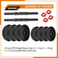 Kore PVC DM 4-40 Kg Dumbbells Set and Fitness Kit for Men and Women Whole Body Workout(PVC-DM-COMBO16)