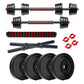 Kore PVC DM 4-40 Kg 3 IN 1 Convertible Dumbbells Set and Fitness Kit for Men and Women Whole Body Workout (PVC-DM-COMBO16-CON)