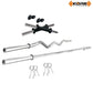 Kore PVC 10-100 kg Home Gym Set with One 3 Ft Curl + 5 Ft Plain Rod and One Pair Dumbbell Rods (PVC-COMBO2-WB-WA)