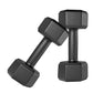 Kore PVC 1-5 Kg Dumbbells Set and Fitness Kit for Men and Women Whole Body Workout (Fixed, Black) (DM-PVC-COMBO16-BLACK)