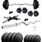 Kore 10-50 kg Home Gym Set with One 3 Ft Curl and One Pair Dumbbell Rods (COMBO3-WB-WA)
