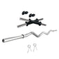 Kore PVC 10-50 kg Home Gym Set with One 3 Ft Curl and One Pair Dumbbell Rods with Gym Accessories (PVC-COMBO3)