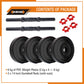 Kore PVC DM 4-40 Kg Dumbbells Set and Fitness Kit for Men and Women Whole Body Workout(PVC-DM-COMBO16)